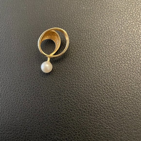 GOLD AND PEARL PENDANT - idit jewelry - HANDMADE - Picture 2 of 3